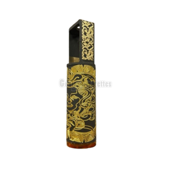 Gorgon Boro Mech Mod  Brass / Black Engraved by SC Philippines x black gold